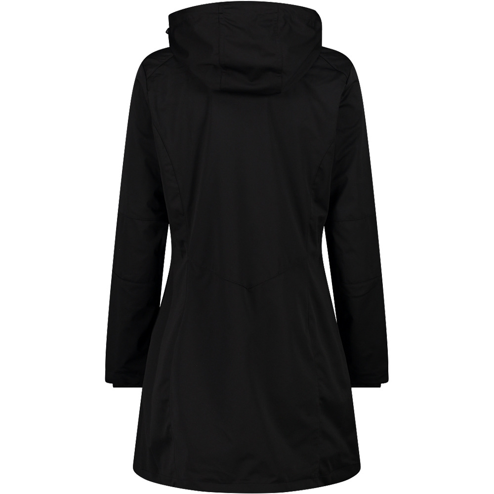 Cmp chaqueta softshell mujer WOMAN PARKA ZIP HOOD vista trasera