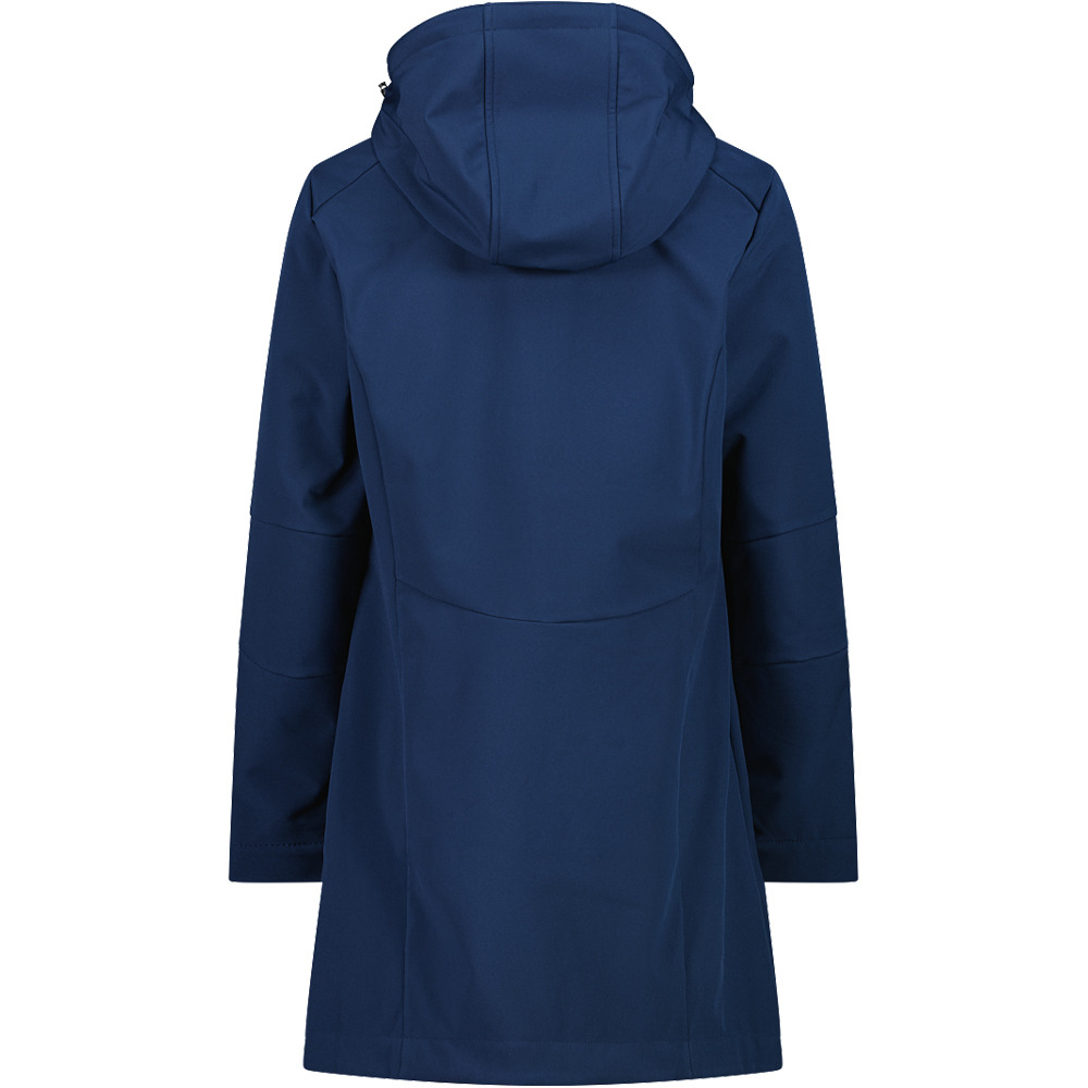 Cmp chaqueta softshell mujer WOMAN PARKA ZIP HOOD vista trasera