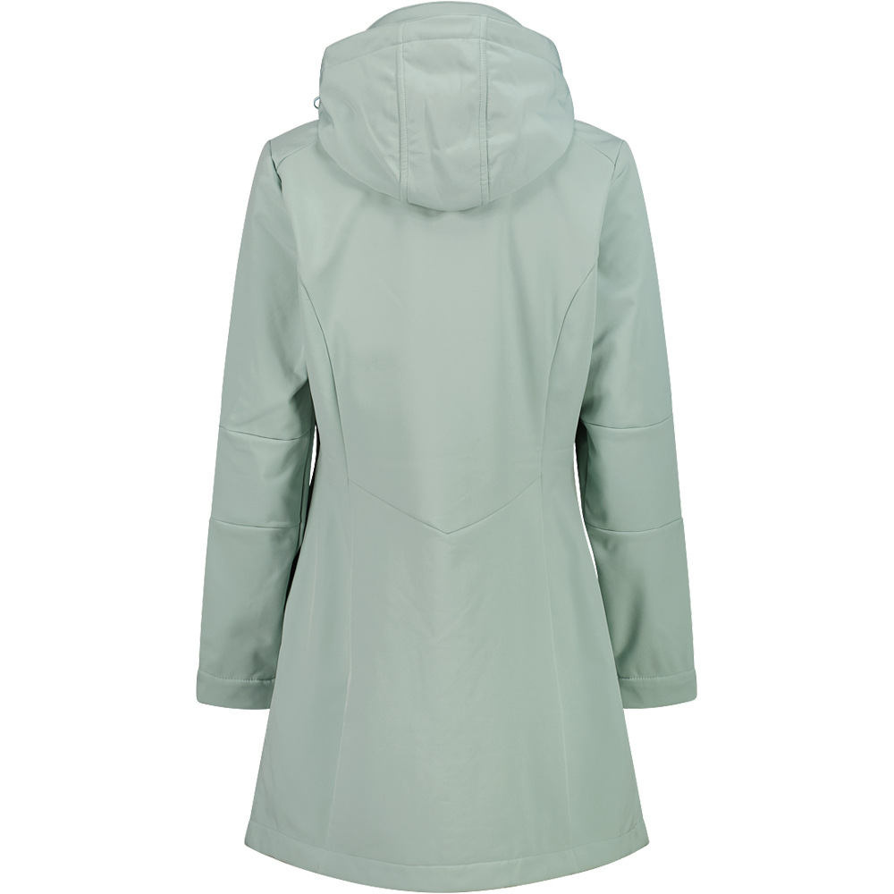 Cmp chaqueta softshell mujer WOMAN PARKA ZIP HOOD vista trasera