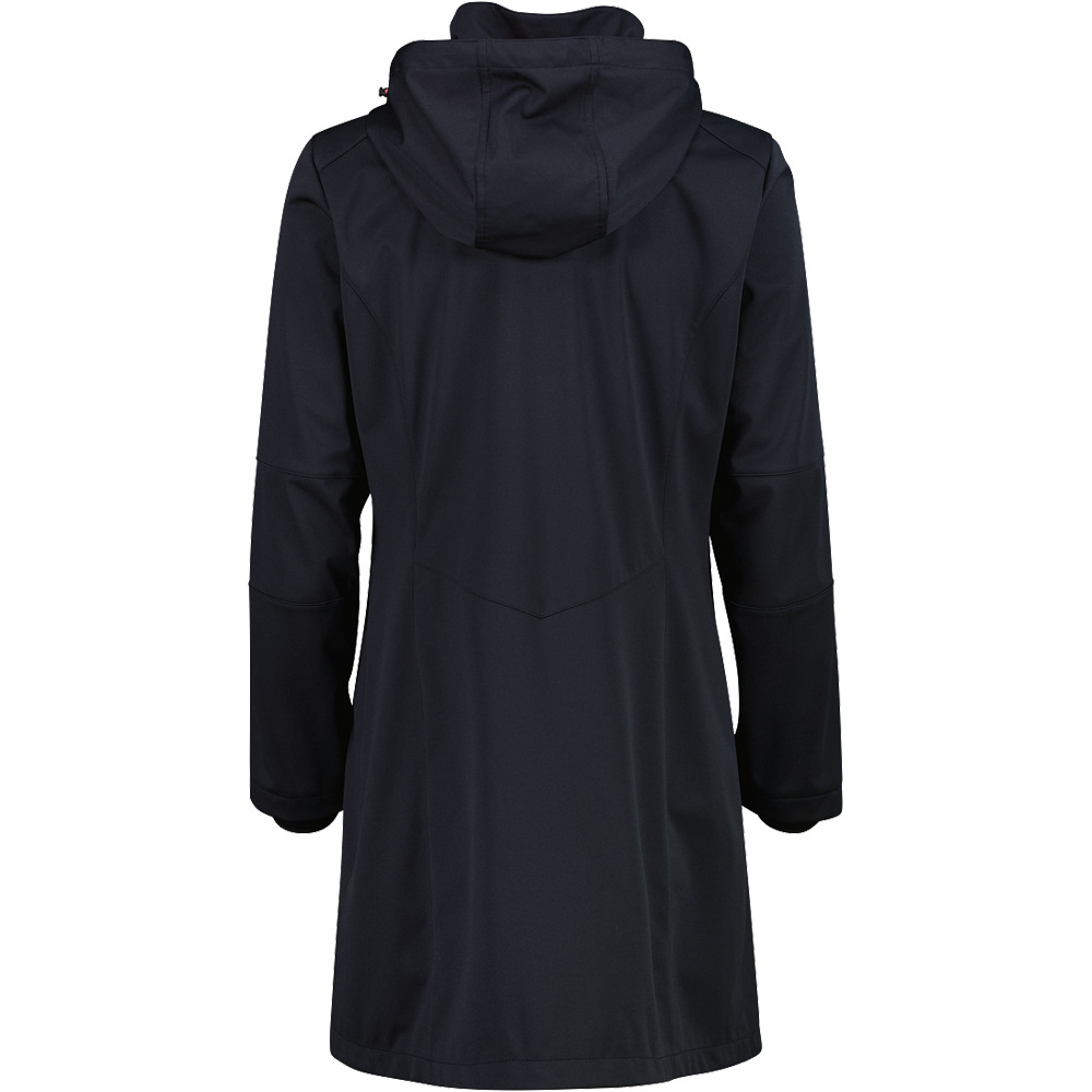Cmp chaqueta softshell mujer WOMAN PARKA ZIP HOOD vista trasera