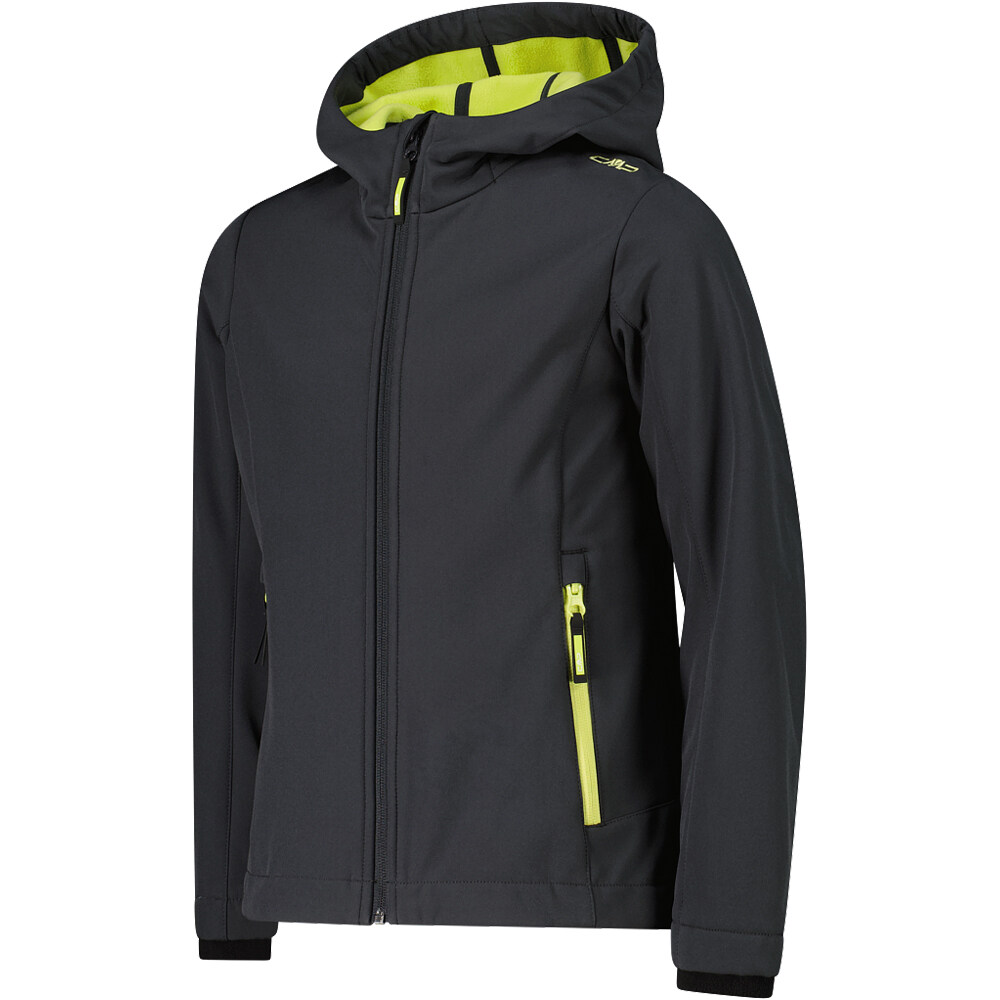 Cmp chaqueta softshell niño KID G JACKET FIX HOOD vista detalle