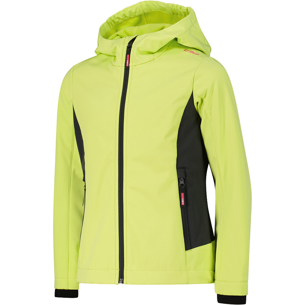 Cmp chaqueta softshell niño KID G JACKET FIX HOOD vista detalle