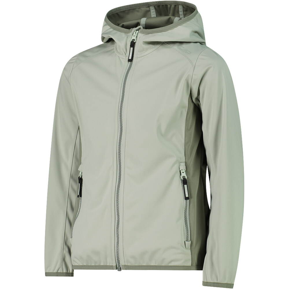 Cmp chaqueta softshell niño KID G JACKET FIX HOOD vista detalle