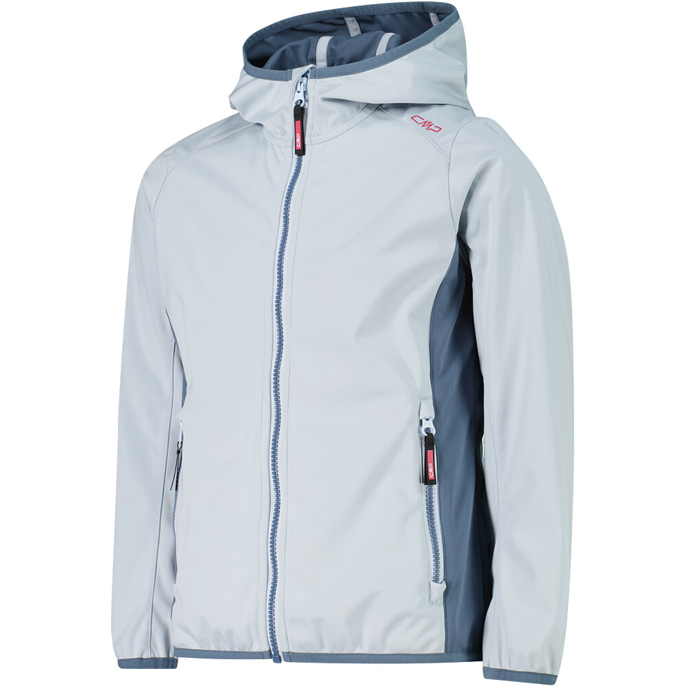 Cmp chaqueta softshell niño KID G JACKET FIX HOOD vista detalle