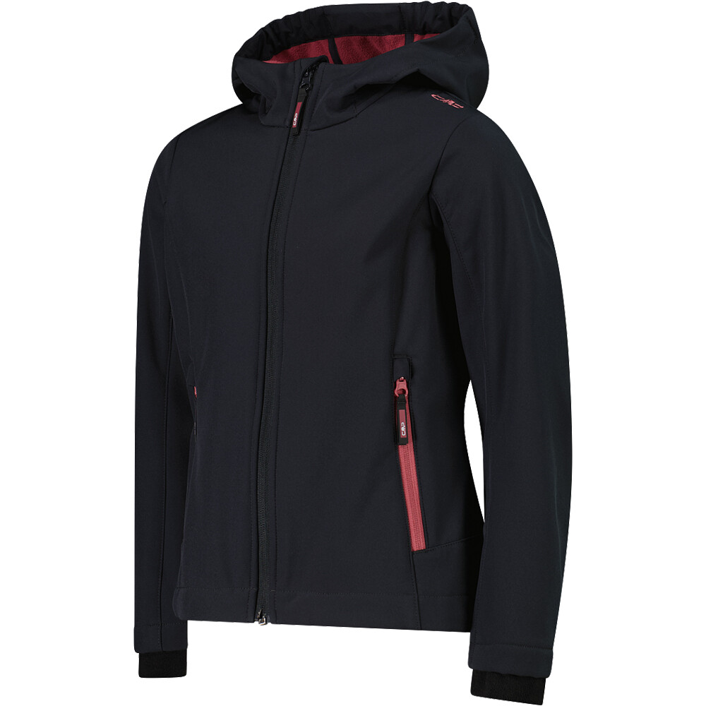 Cmp chaqueta softshell niño KID G JACKET FIX HOOD vista detalle