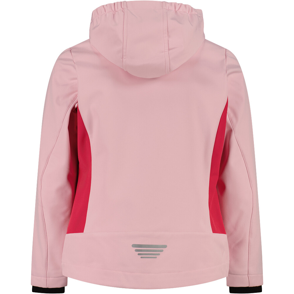 Cmp chaqueta softshell niño KID G JACKET FIX HOOD vista trasera