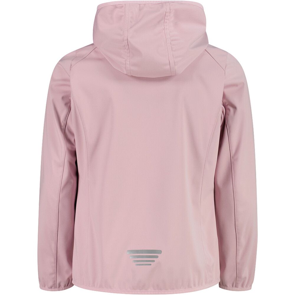 Cmp chaqueta softshell niño KID G JACKET FIX HOOD vista trasera