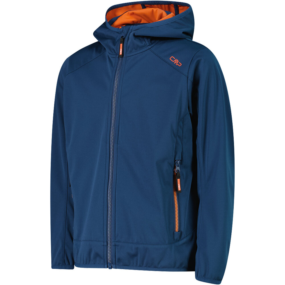 Cmp chaqueta softshell niño KID JACKET FIX HOOD vista detalle