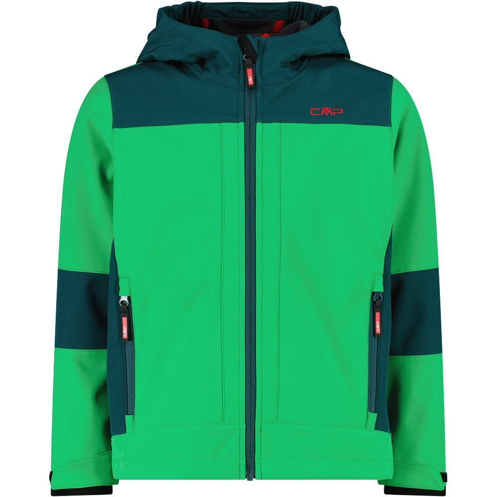 Cmp chaqueta softshell niño KID JACKET FIX HOOD vista frontal