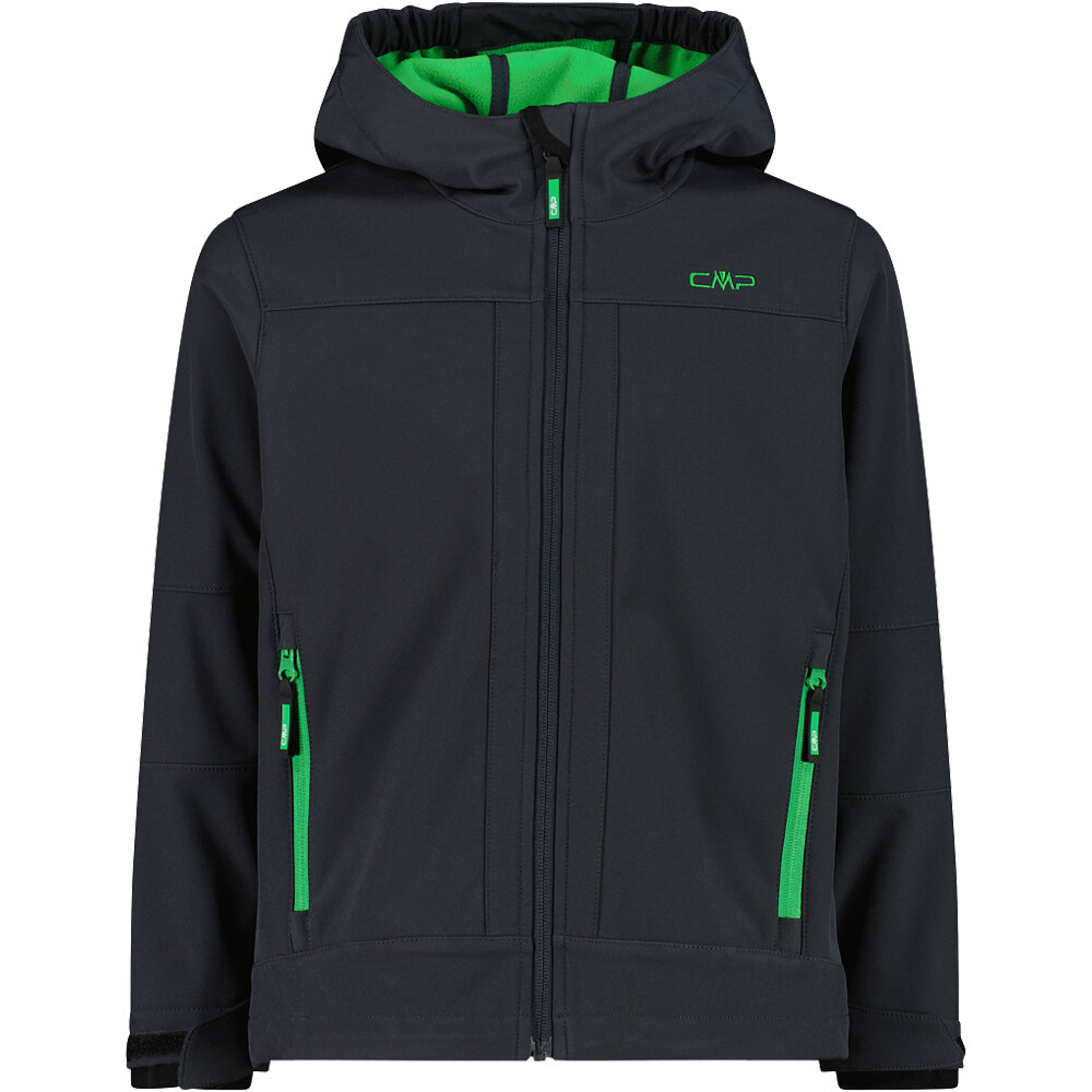 Cmp chaqueta softshell niño KID JACKET FIX HOOD vista frontal