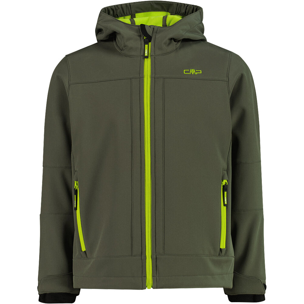 Cmp chaqueta softshell niño KID JACKET FIX HOOD vista frontal