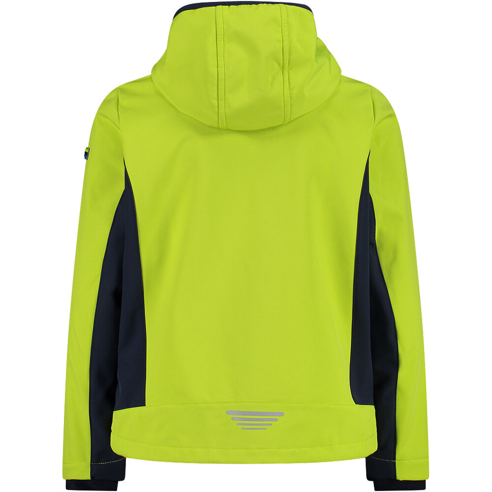 Cmp chaqueta softshell niño KID JACKET FIX HOOD vista trasera