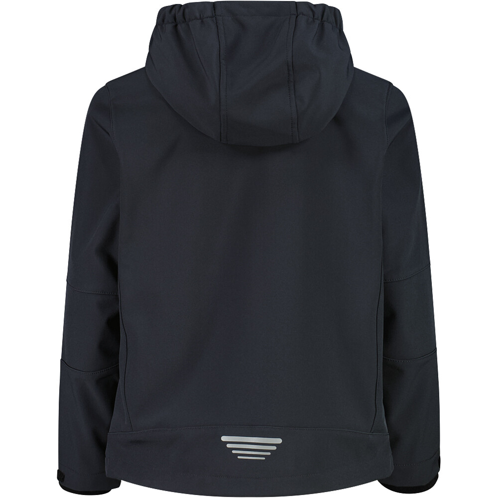 Cmp chaqueta softshell niño KID JACKET FIX HOOD vista trasera