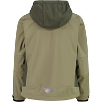 Cmp chaqueta softshell niño KID JACKET FIX HOOD vista trasera