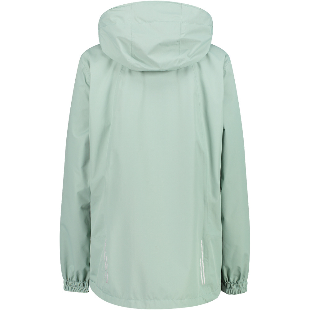 Cmp chubasquero mujer WOMAN JACKET ZIP HOOD WITH VENTILATION vista trasera