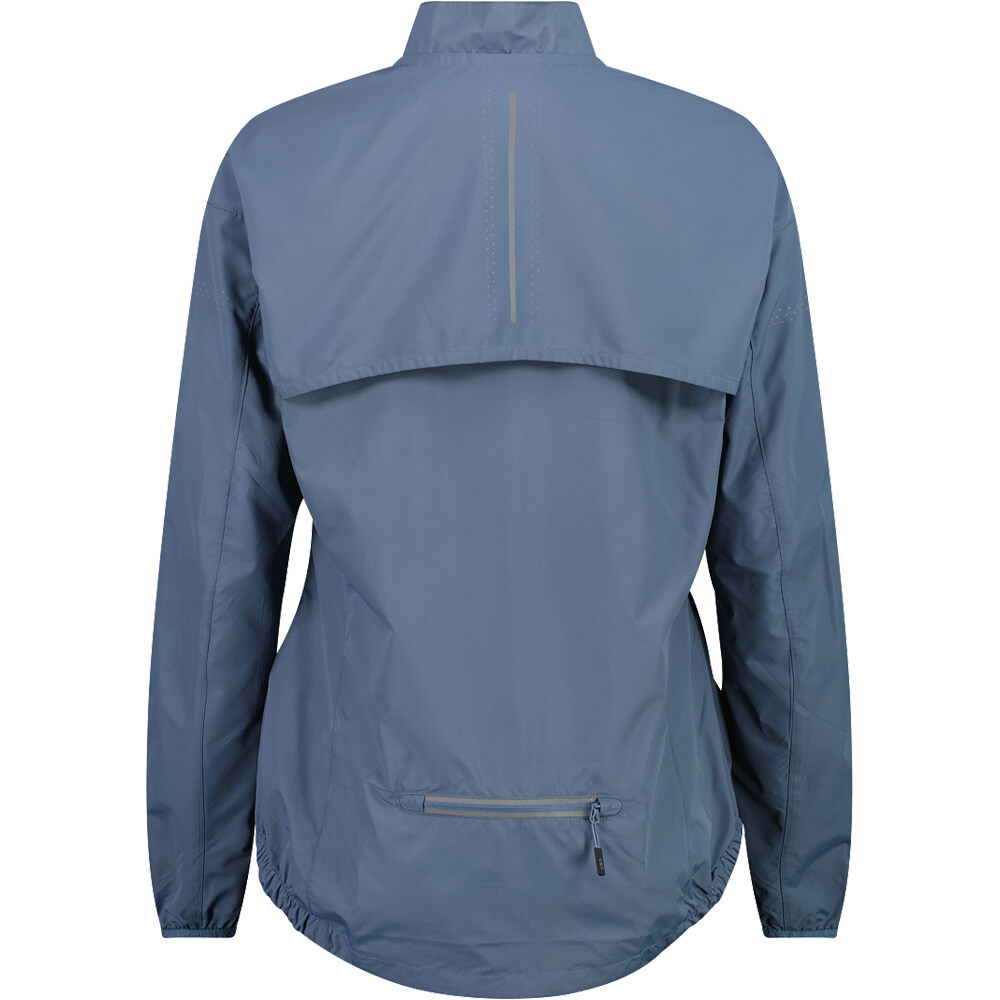 Cmp cortavientos ciclismo mujer WOMAN JACKET WITH DETACHABLE SLEEVES vista trasera
