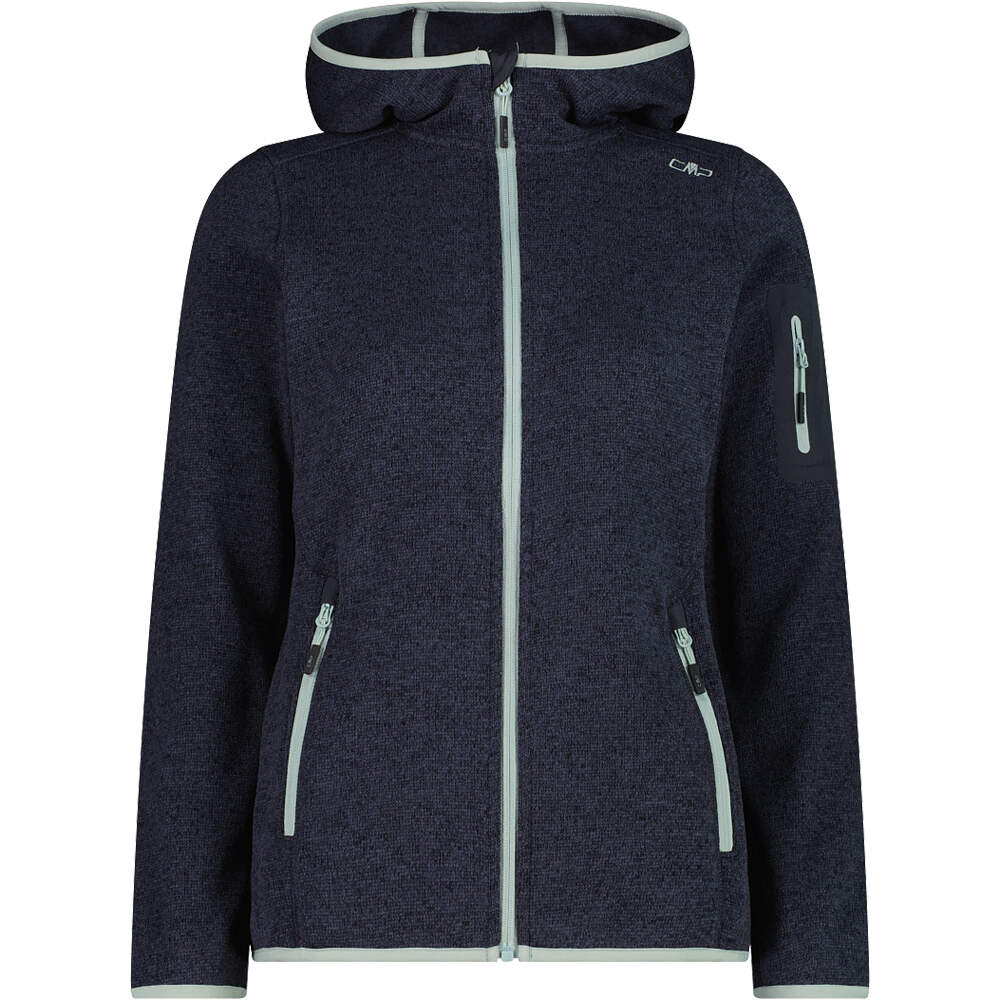 Cmp forro polar mujer WOMAN JACKET FIX HOOD vista frontal
