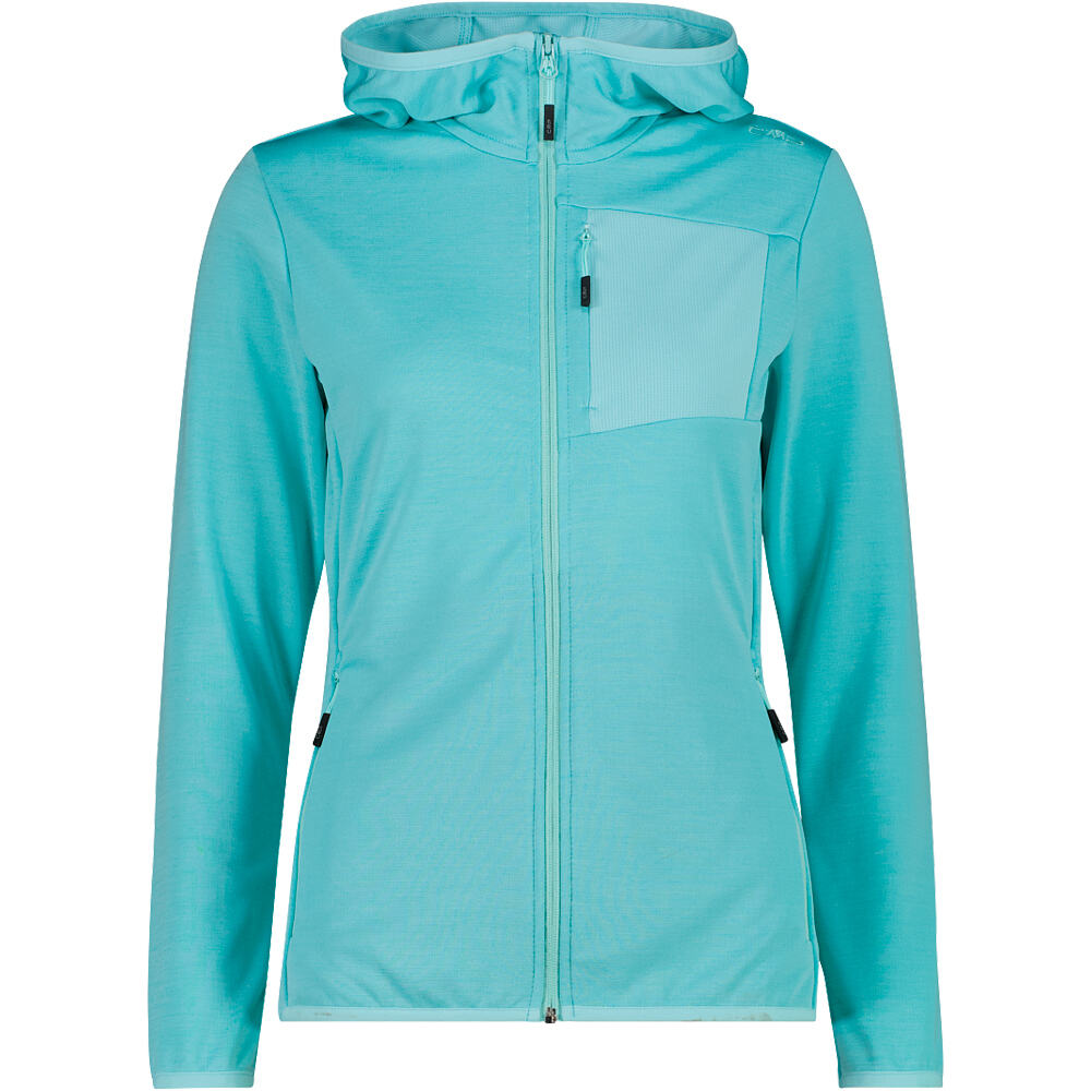 Cmp forro polar mujer WOMAN JACKET FIX HOOD vista frontal