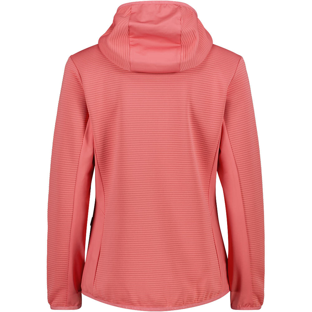 Cmp forro polar mujer WOMAN JACKET FIX HOOD vista trasera