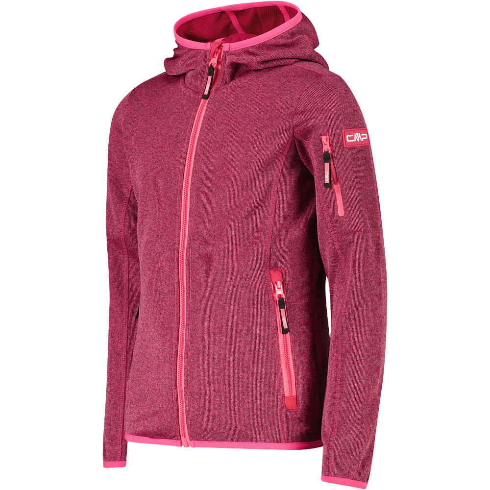 Cmp forro polar niño KID G JACKET FIX HOOD vista detalle