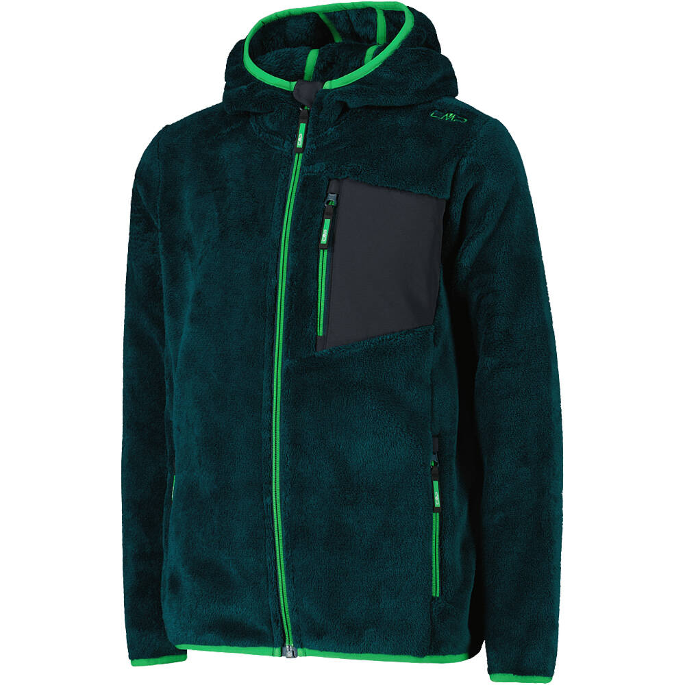 Cmp forro polar niño KID JACKET FIX HOOD vista detalle
