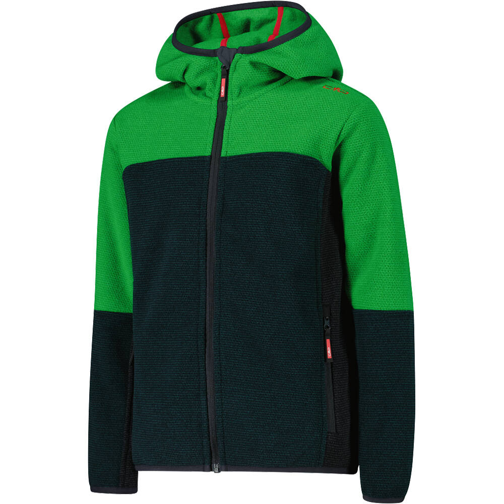 Cmp forro polar niño KID JACKET FIX HOOD vista detalle
