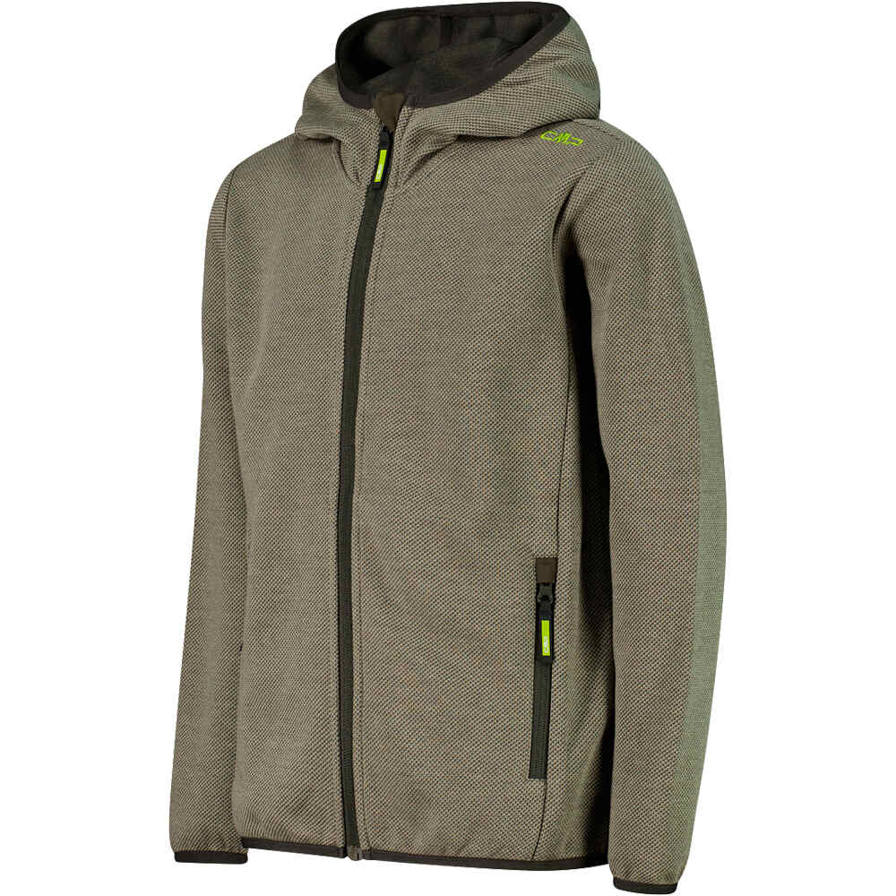 Cmp forro polar niño KID JACKET FIX HOOD vista detalle