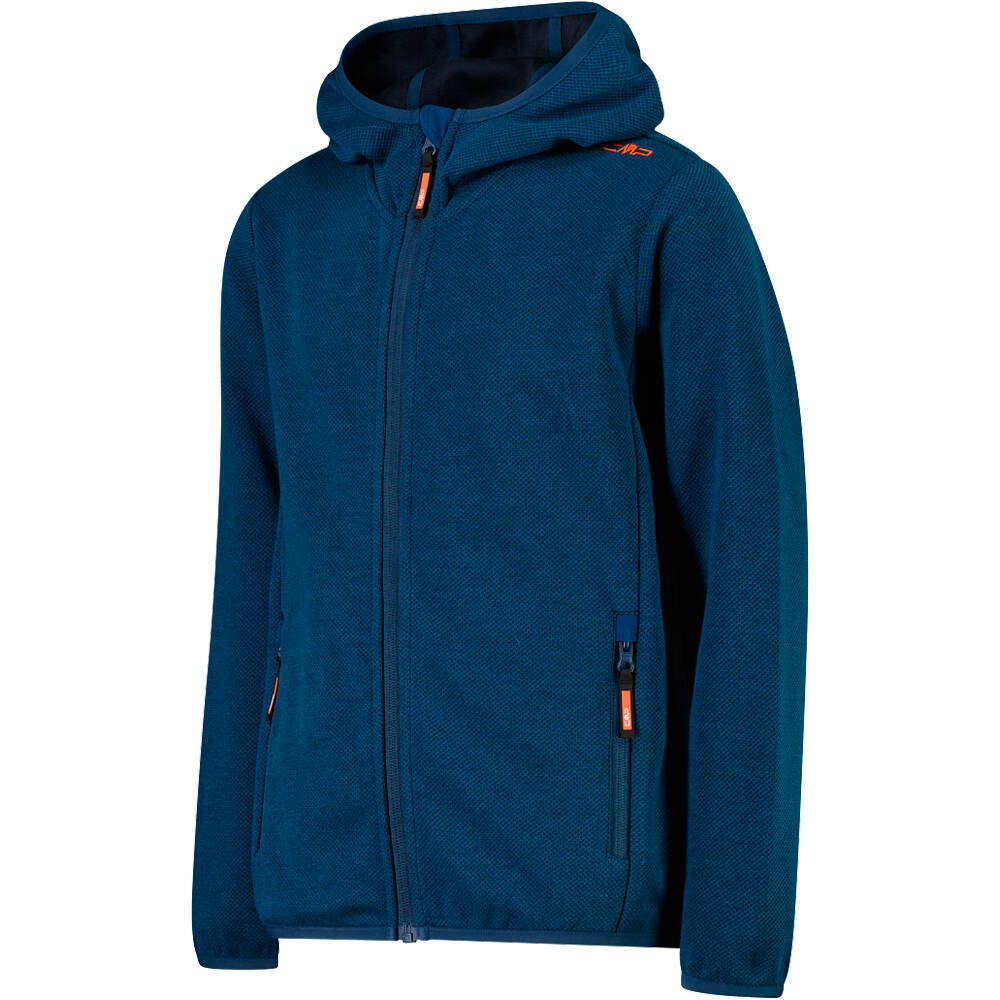 Cmp forro polar niño KID JACKET FIX HOOD vista detalle