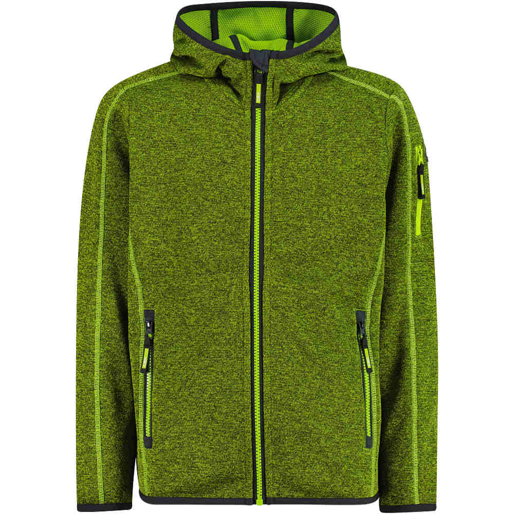 Cmp forro polar niño KID JACKET FIX HOOD vista frontal
