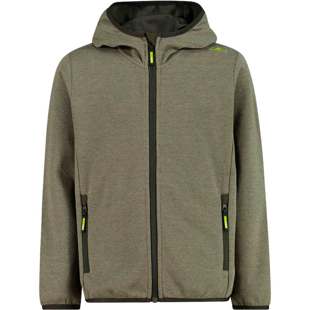 Cmp forro polar niño KID JACKET FIX HOOD vista frontal