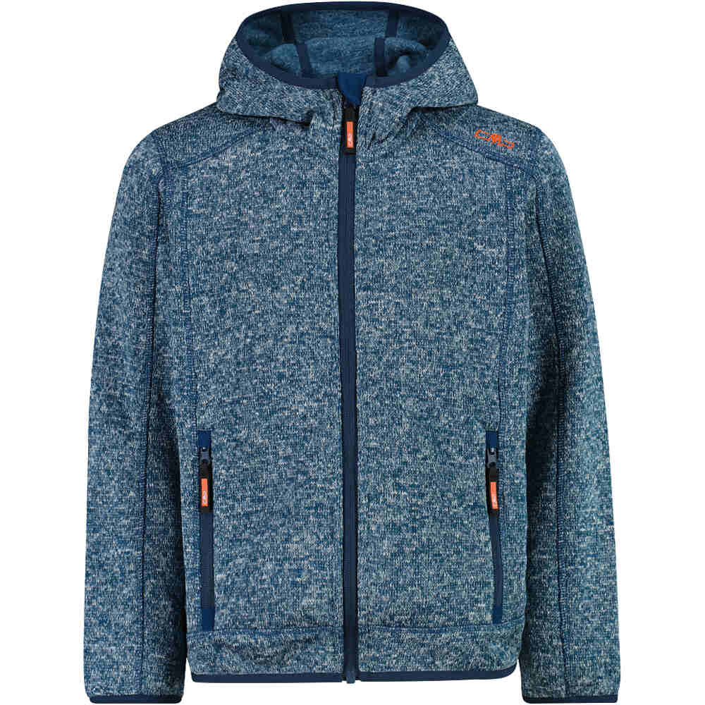 Cmp forro polar niño KID JACKET FIX HOOD vista frontal
