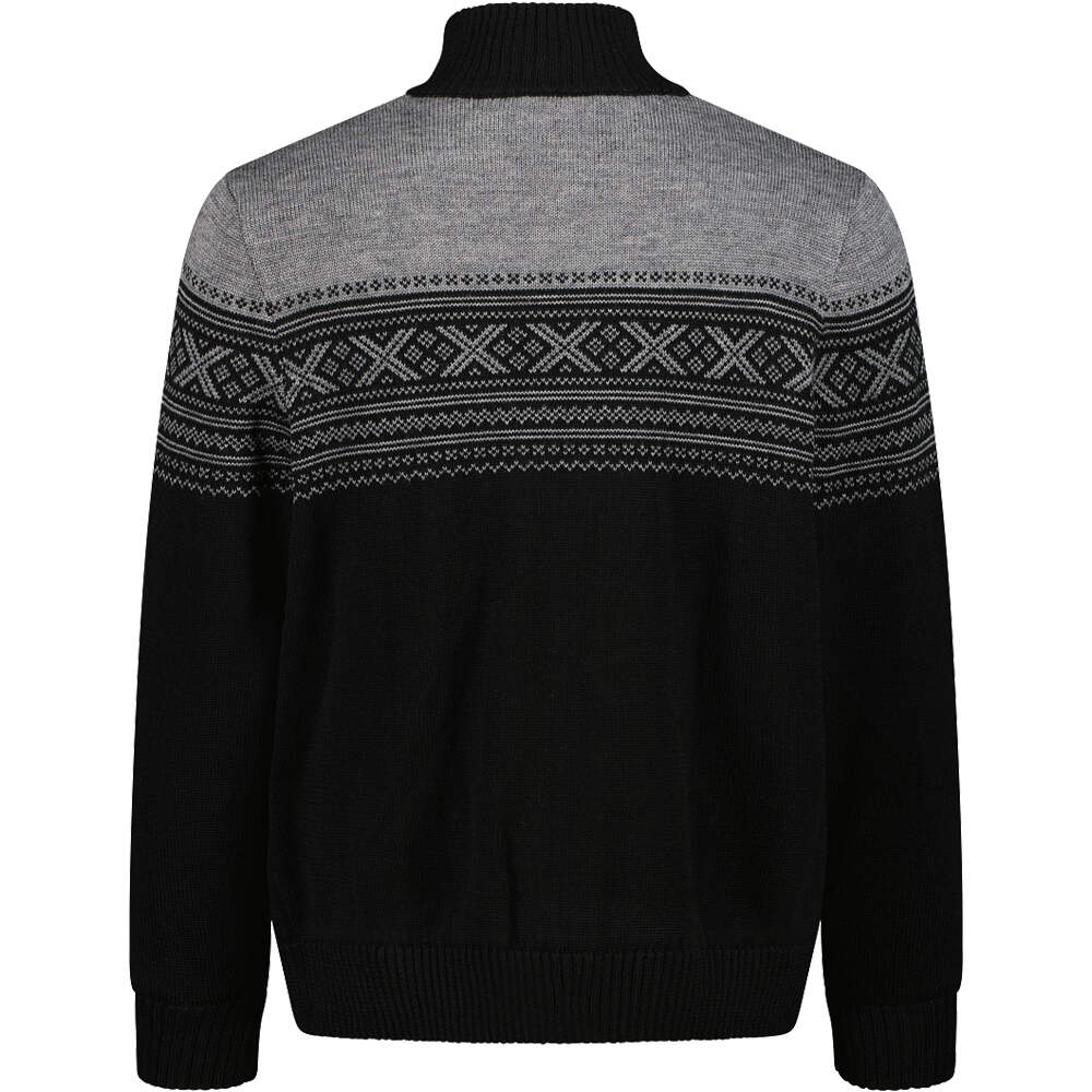 Cmp jersey esquí hombre MAN JACKET KNITTED WP vista trasera