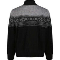 Cmp jersey esquí hombre MAN JACKET KNITTED WP vista trasera