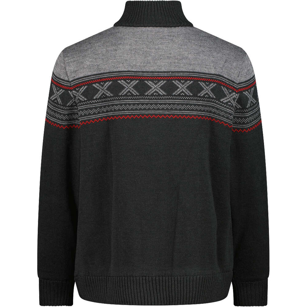 Cmp jersey esquí hombre MAN SWEAT KNITTED WP vista trasera