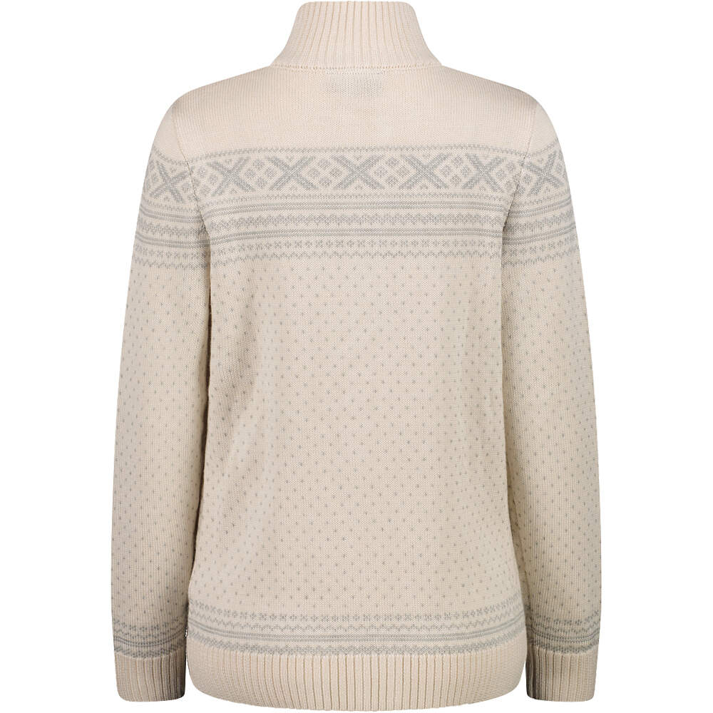 Cmp jersey esquí mujer WOMAN JACKET KNITTED vista trasera