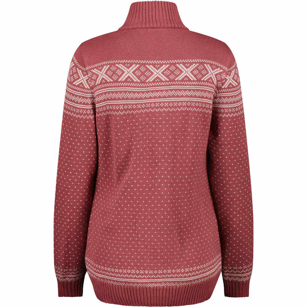 Cmp jersey esquí mujer WOMAN JACKET KNITTED vista trasera