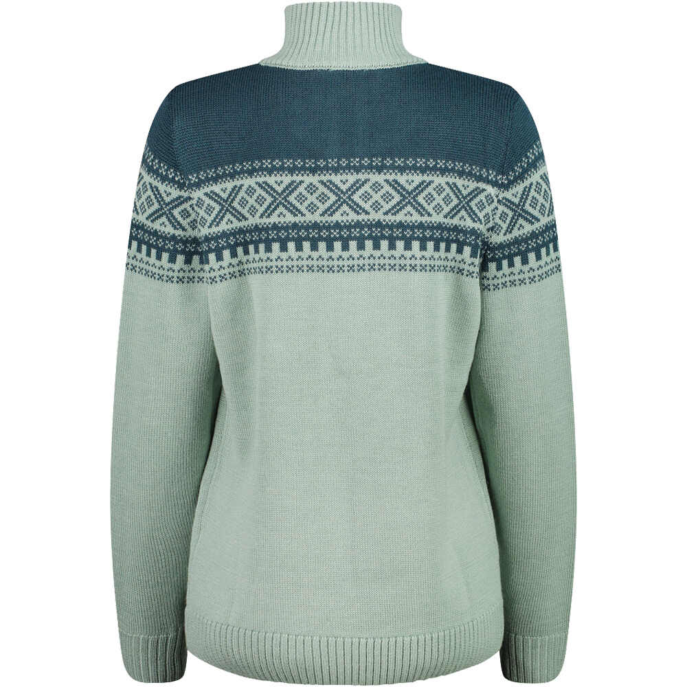Cmp jersey esquí mujer WOMAN SWEAT KNITTED vista trasera