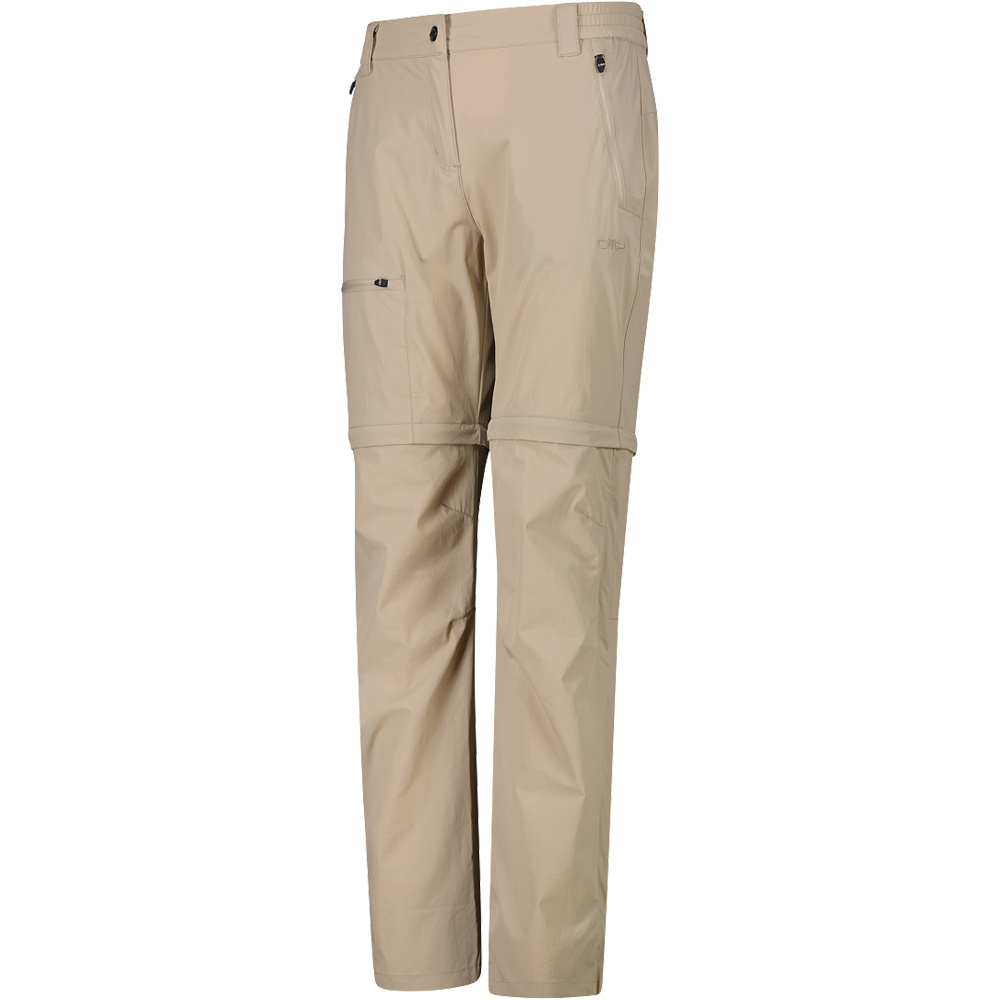 Cmp pantalón montaña mujer WOMAN T ZIP OFF PANT vista detalle