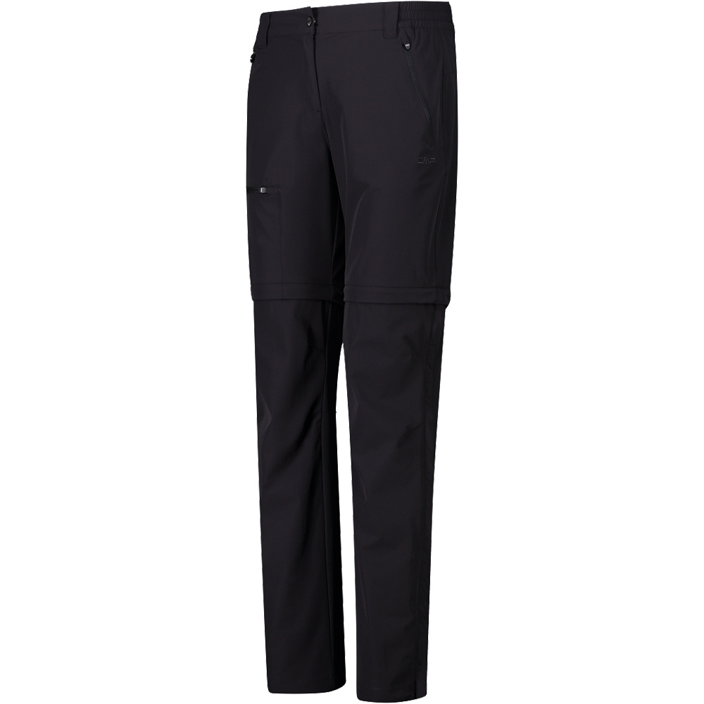Cmp pantalón montaña mujer WOMAN T ZIP OFF PANT vista detalle