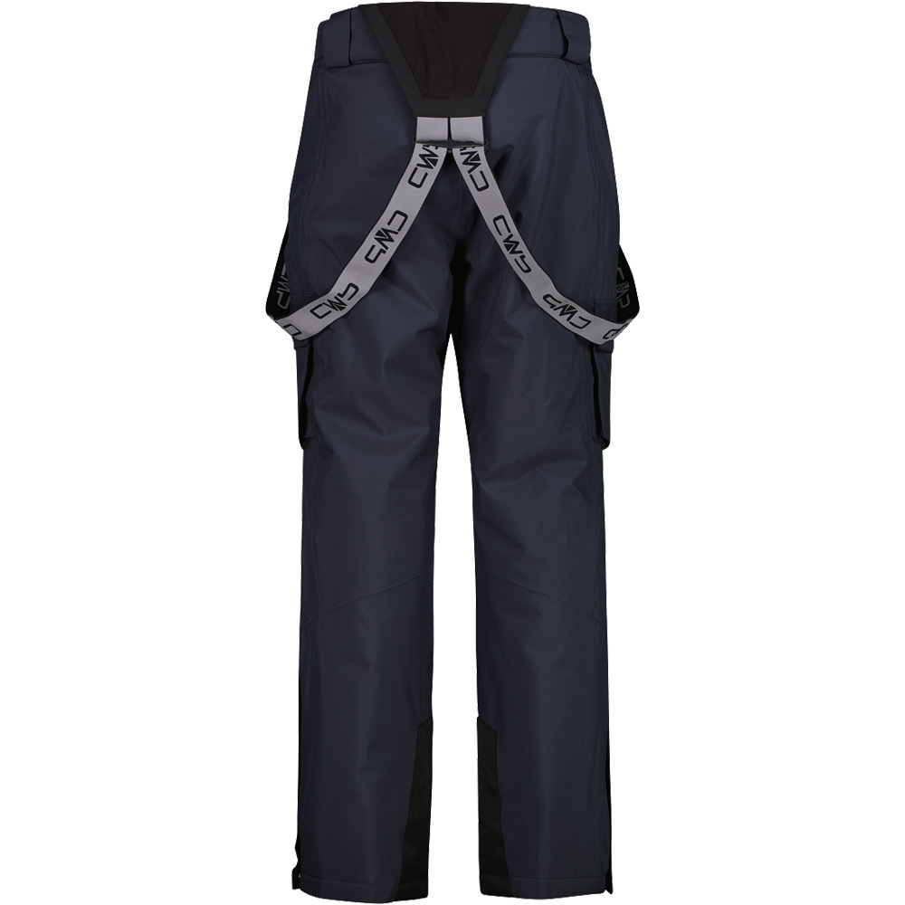 Cmp pantalones esquí hombre MAN SALOPETTE CARGO vista trasera