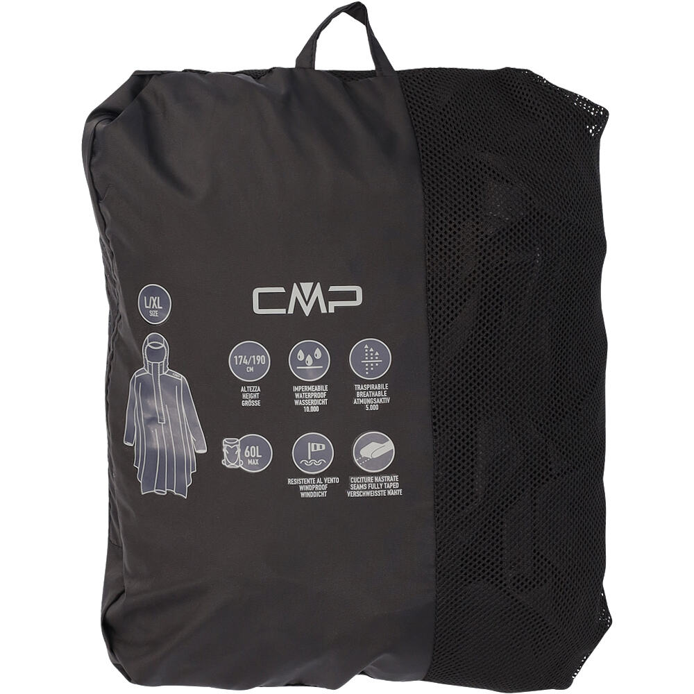 Cmp poncho montaña UNISEX PONCHO FIX HOOD 03