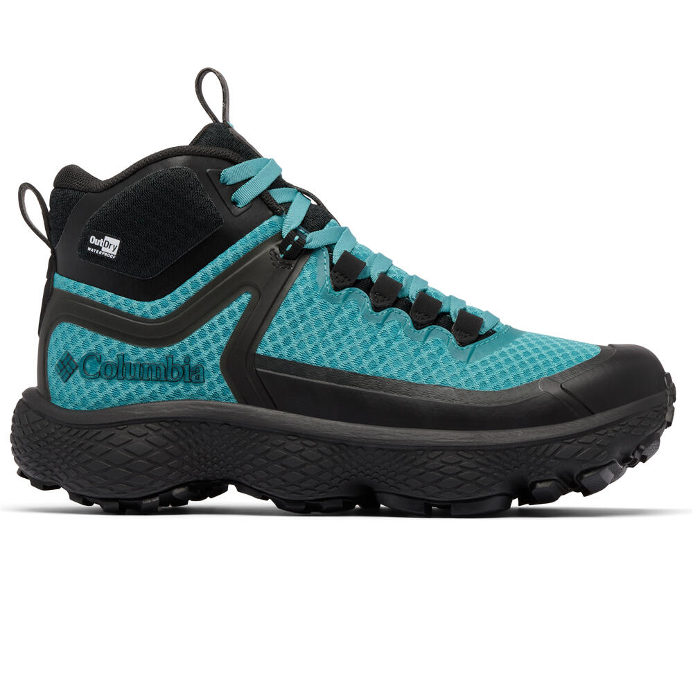 Columbia bota trekking mujer ESCAPE THRIVE  TITANIUM  MID OUTDRY lateral exterior