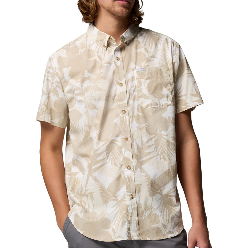 Columbia camisa montaña manga corta hombre Rapid Rivers Printed Short Sleeve Shirt vista frontal