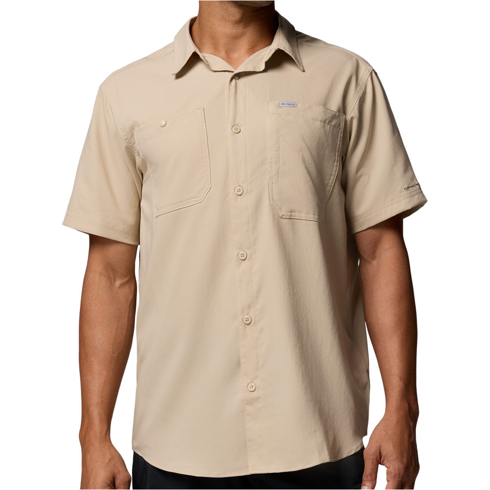 Columbia camisa montaña manga corta hombre Silver Ridge Utility II SS vista frontal