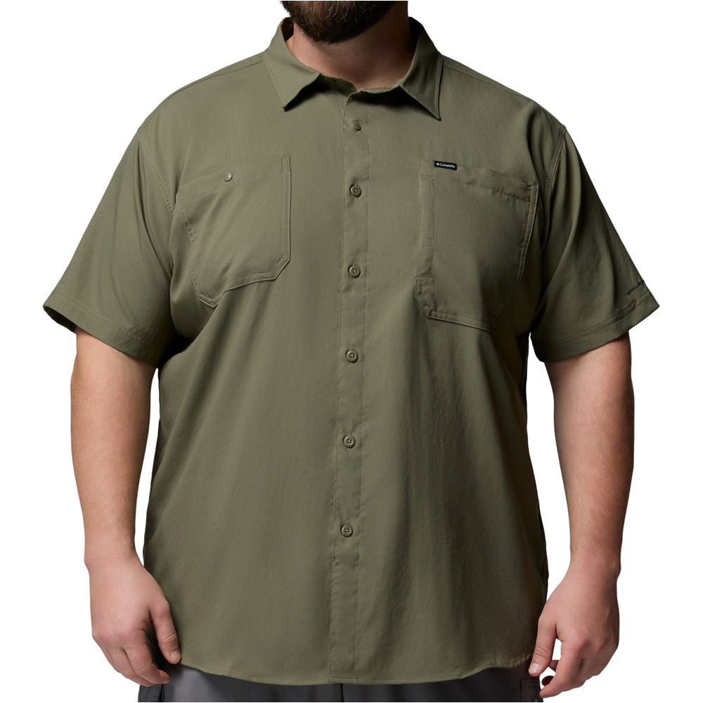Columbia camisa montaña manga corta hombre Silver Ridge Utility II SS vista frontal