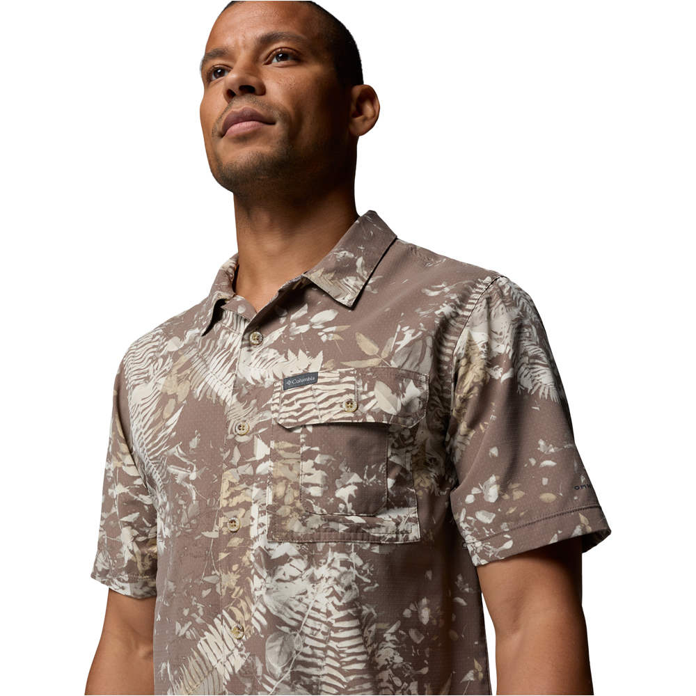 Columbia camisa montaña manga corta hombre Tech Trail Utility Printed Woven SS 03
