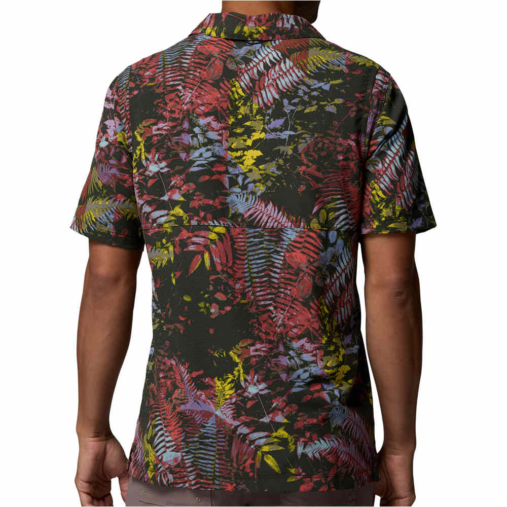 Columbia camisa montaña manga corta hombre Tech Trail Utility Printed Woven SS vista trasera