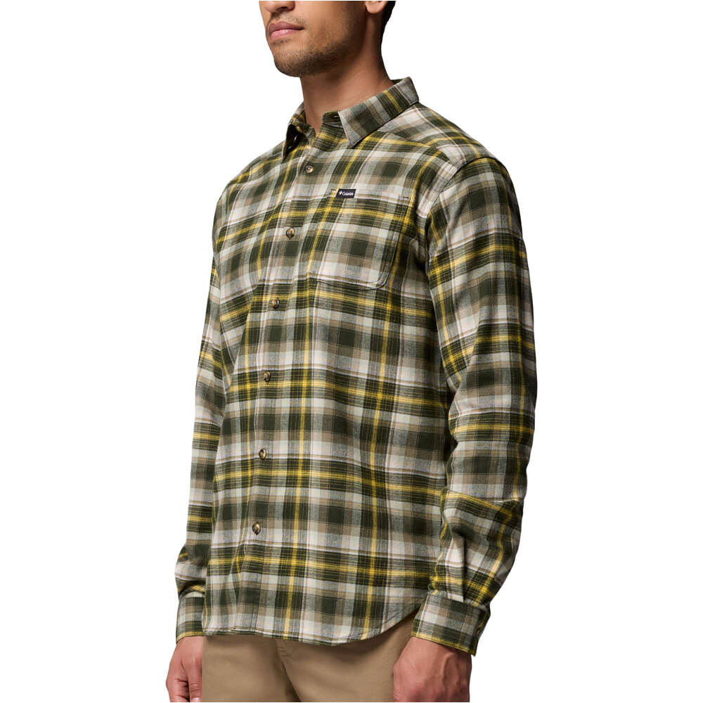 Columbia camisa montaña manga larga hombre Cornell Woods  Flannel Long Sleeve Shirt vista detalle