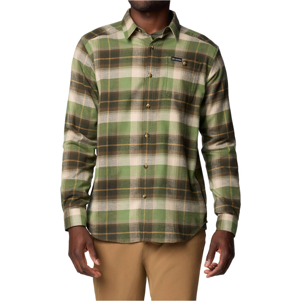 Columbia camisa montaña manga larga hombre Cornell Woods Flannel Long Sleeve Shirt vista frontal