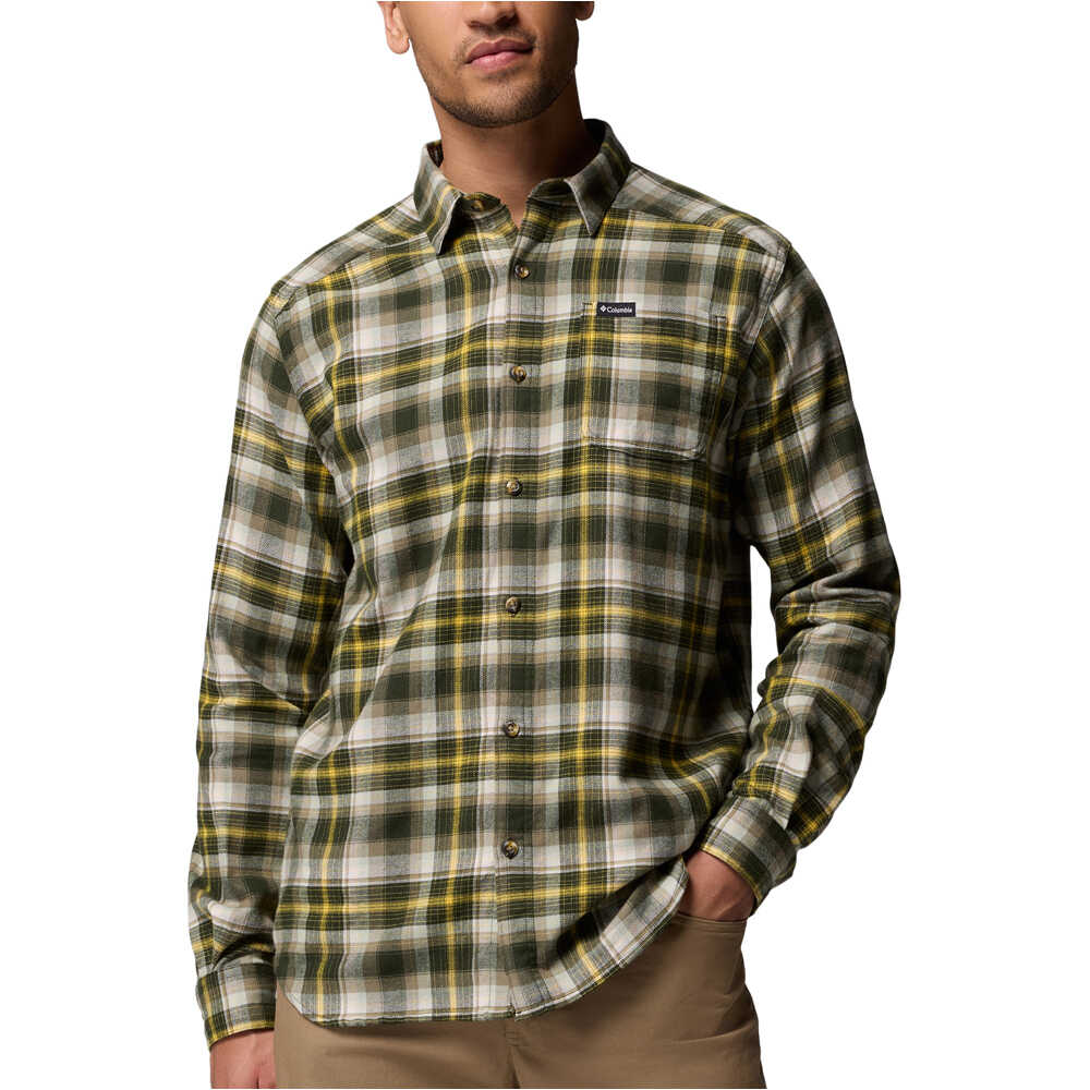 Columbia camisa montaña manga larga hombre Cornell Woods  Flannel Long Sleeve Shirt vista frontal